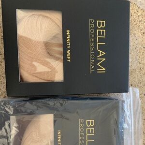 Bellami 24 inches 90g infinity wefts - white blond #80 natural